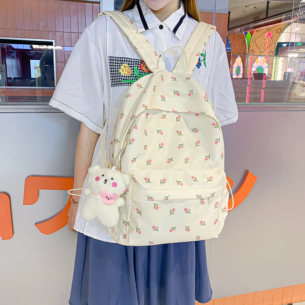 Floral Women Backpack Fashion High School College Students Book Bag Simple Nylon Female Backpacks Large Capacity Bags Rucksack
Floral Women Backpack Fashion High School College Students Book Bag Simple Nylon Female Backpacks Large Capacity Bags Rucksack
