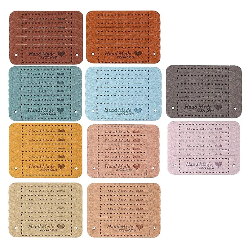 100Pcs PU Leather Label Clothing Hand Made Embossed Tag Embellishment Knit DIY Accessories For Jeans Bags Shoes Hat
100Pcs PU Leather Label Clothing Hand Made Embossed Tag Embellishment Knit DIY Accessories For Jeans Bags Shoes Hat