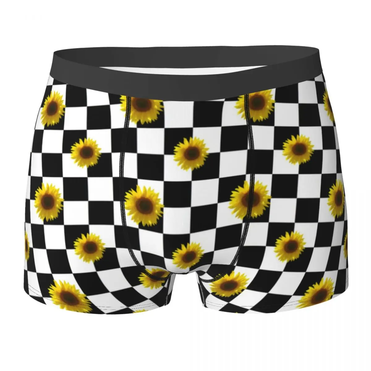 Sunflower Print Underwear Black and White Checkered Comfortable Underpants Printing Boxer Brief Pouch Man Plus Size Boxershorts
Sunflower Print Underwear Black and White Checkered Comfortable Underpants Printing Boxer Brief Pouch Man Plus Size Boxershorts