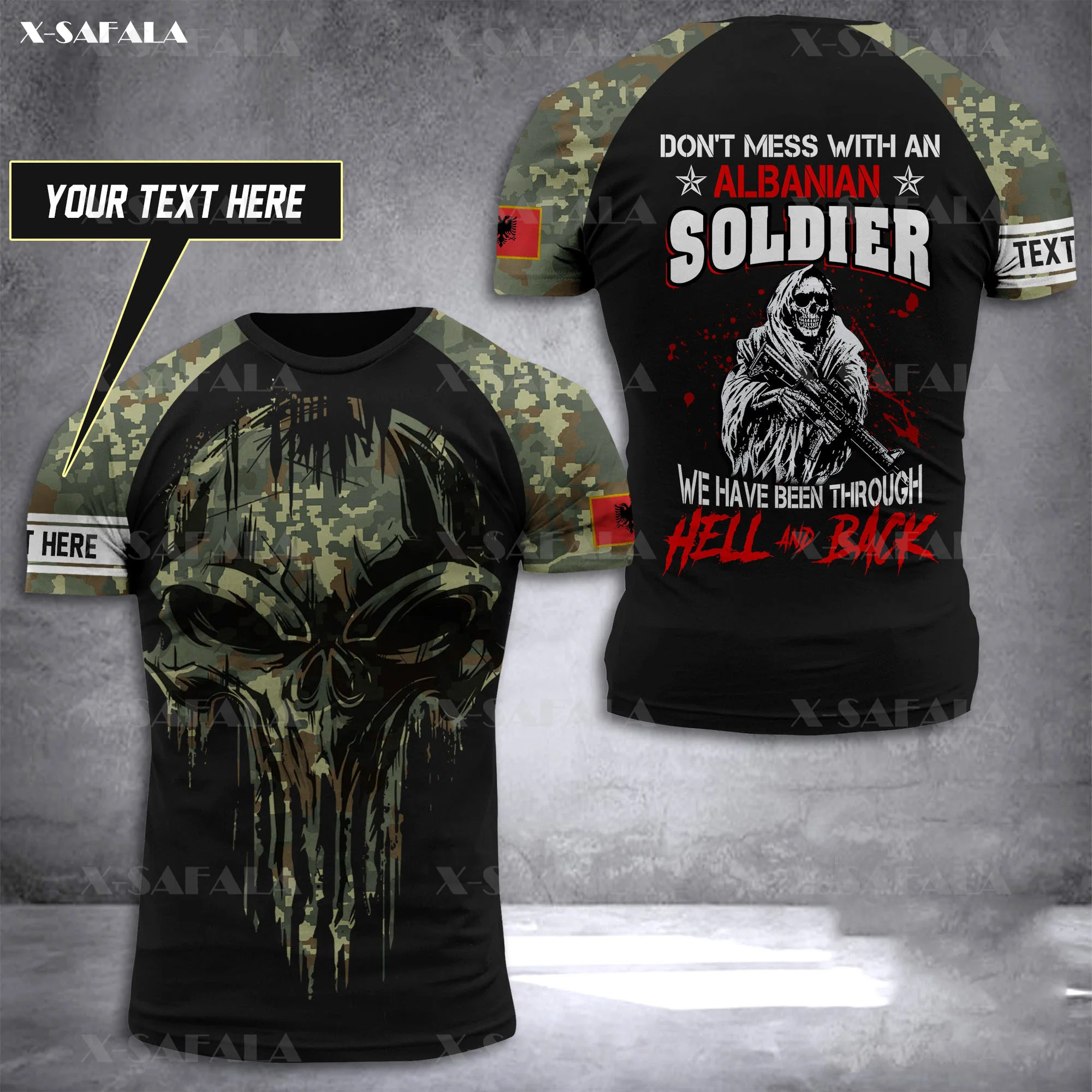ALBANIA Soldier-ARMY-VETERAN Country Flag 3D Printed High Quality T-shirt Summer Round Neck Men Female Casual Top-3 
ALBANIA Soldier-ARMY-VETERAN Country Flag 3D Printed High Quality T-shirt Summer Round Neck Men Female Casual Top-3