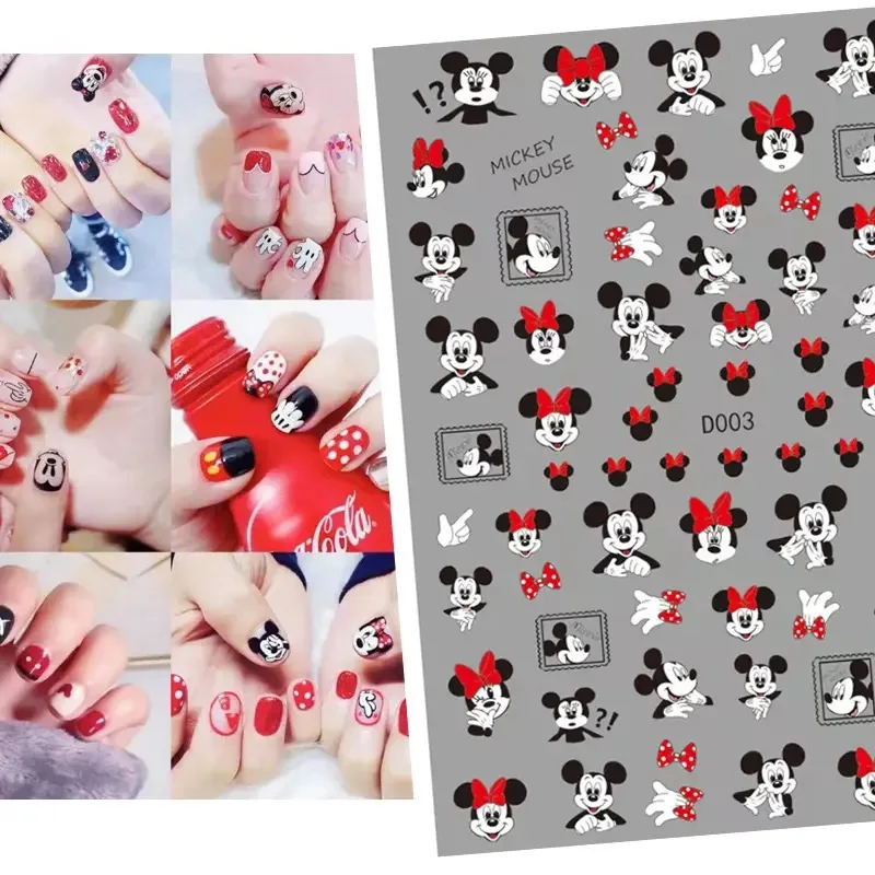 Disney Mickey Minnie Nail Sticker 3D Cartoon Animation Kiki And Titi Nail Art Decorations DlY Adhesive Press On Nails Nail Parts
Disney Mickey Minnie Nail Sticker 3D Cartoon Animation Kiki And Titi Nail Art Decorations DlY Adhesive Press On Nails Nail Parts