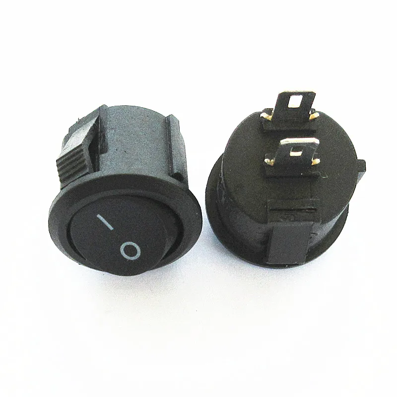 

50pcs 100 pcs/lot KCD1-105 2 Pin 16mm SPST 250V 3A Small electrical switch Snap-in ON OFF Rocker switch Position