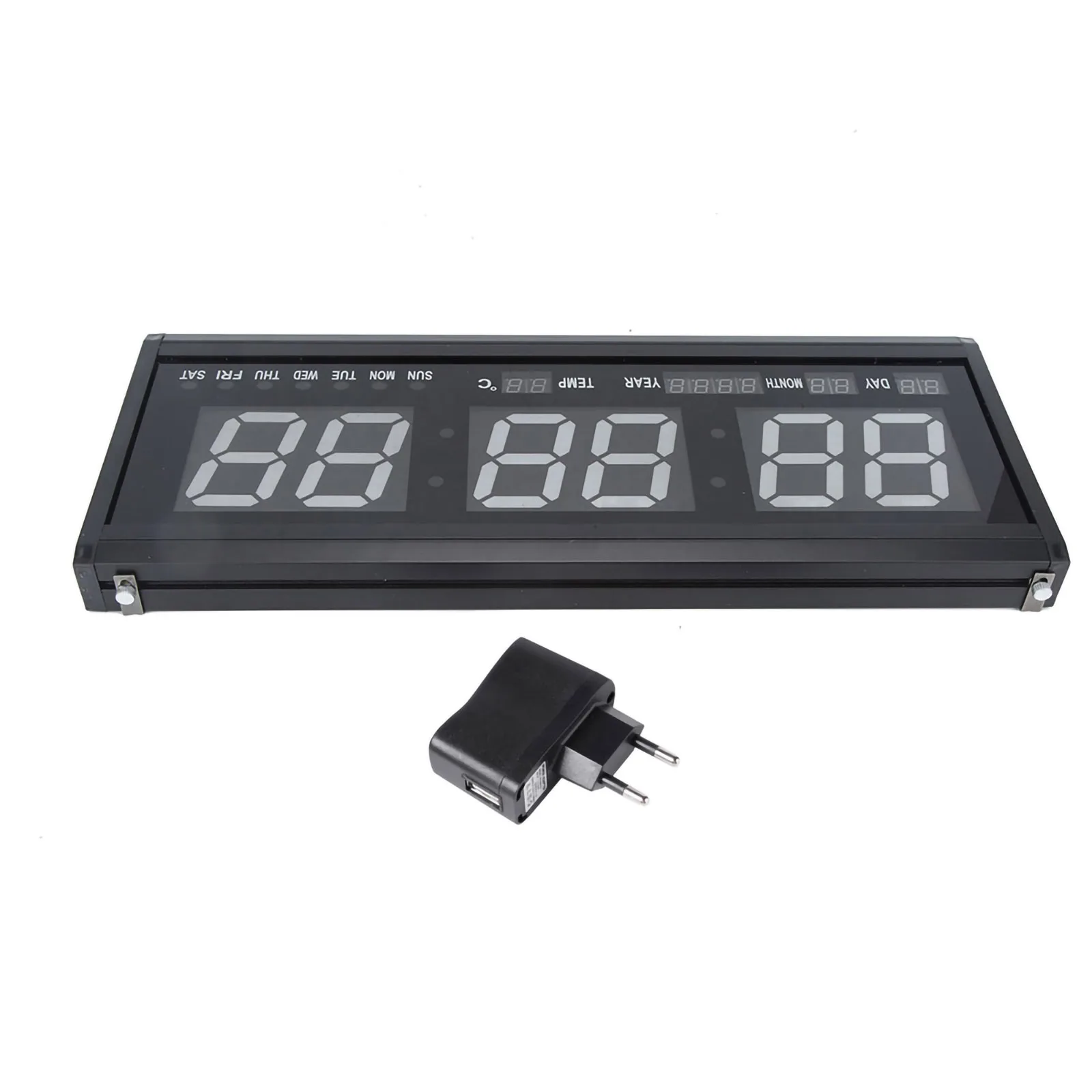 Digital Large Big Digits LED Wall Desk ALARM Clock Calendar Temperature led led led
Digital Large Big Digits LED Wall Desk ALARM Clock Calendar Temperature led led led