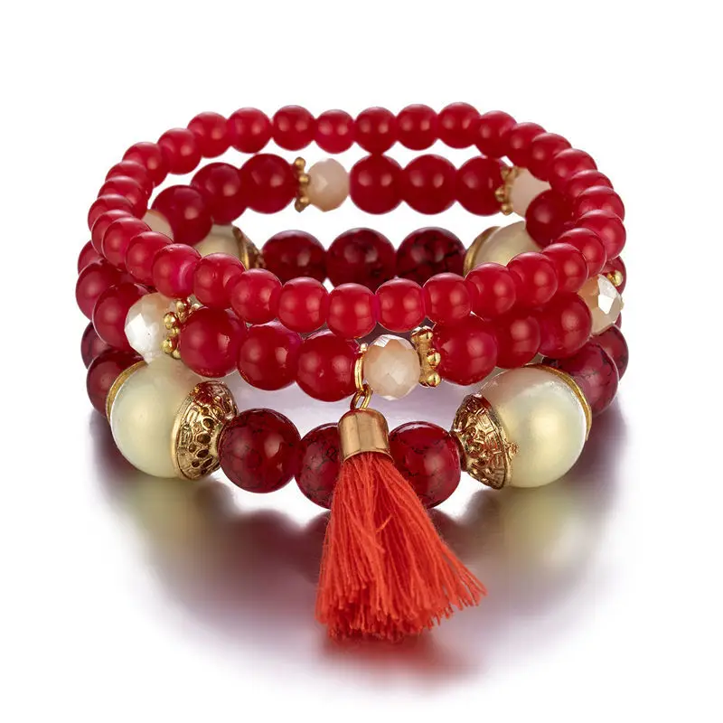 WANGAIYAO new fashion all-match bohemian hand-beaded sweet multi-layer bracelet women's tassel stretch bracelet small jewelry
WANGAIYAO new fashion all-match bohemian hand-beaded sweet multi-layer bracelet women's tassel stretch bracelet small jewelry