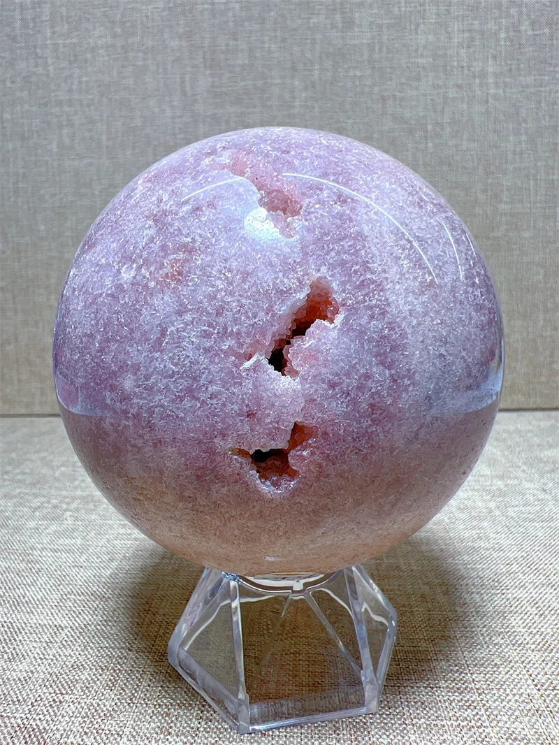 Natural Pink Amethyst Sphere With Druzy Free Form, Carving Reiki Healing Stone Home Decoration Exquisite Gift
Natural Pink Amethyst Sphere With Druzy Free Form, Carving Reiki Healing Stone Home Decoration Exquisite Gift