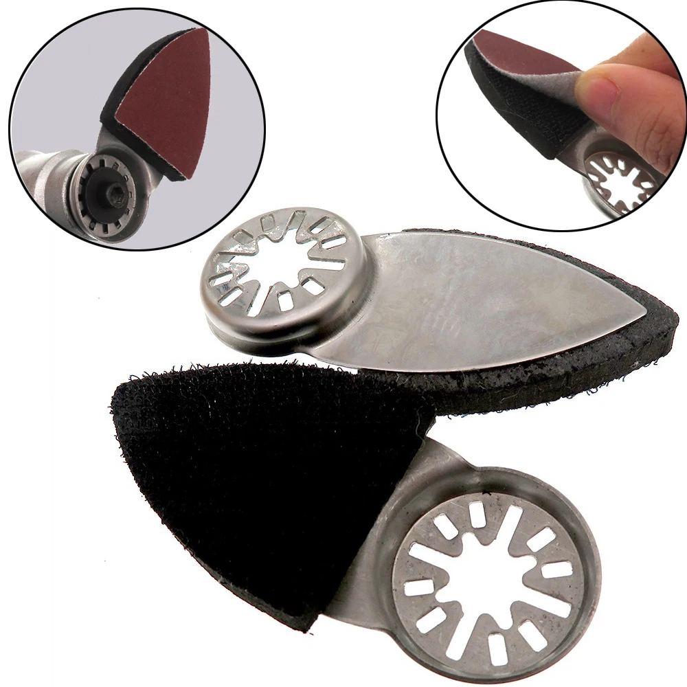 2pcs Triangular Sanding Disc Sandpaper Oscillating Tool Sanding Disc Sanding Finger Pad Abrasive Tools 38*86mm
2pcs Triangular Sanding Disc Sandpaper Oscillating Tool Sanding Disc Sanding Finger Pad Abrasive Tools 38*86mm