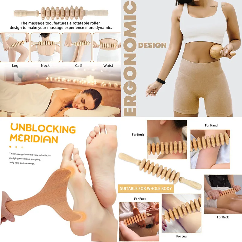 Maderotherapy Kit Wooden Lymphatic Drainage Massager Anti-Cellulite Fat Massager Body Muscle Pain Relief Soft Tissue Therapy
Maderotherapy Kit Wooden Lymphatic Drainage Massager Anti-Cellulite Fat Massager Body Muscle Pain Relief Soft Tissue Therapy