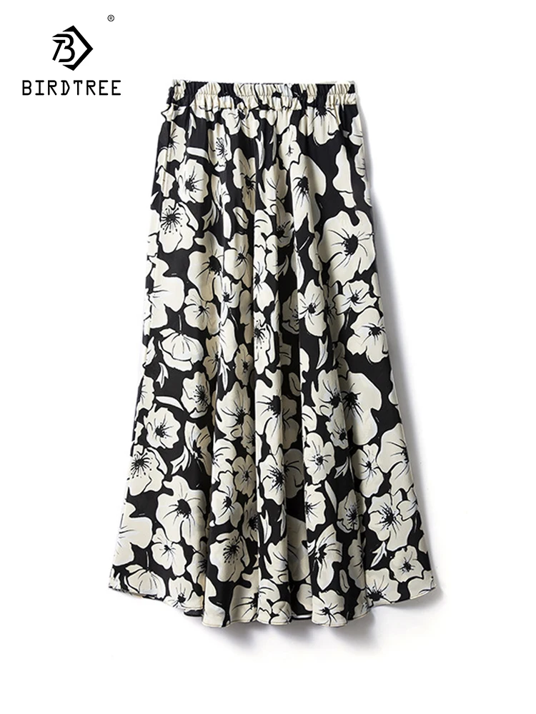 Birdtree 100%Mulberry Silk Crepe De Chine Printed Skirt For women's Large Swing Floral A-line Spring 2023 New Skirts B383110QC
Birdtree 100%Mulberry Silk Crepe De Chine Printed Skirt For women's Large Swing Floral A-line Spring 2023 New Skirts B383110QC