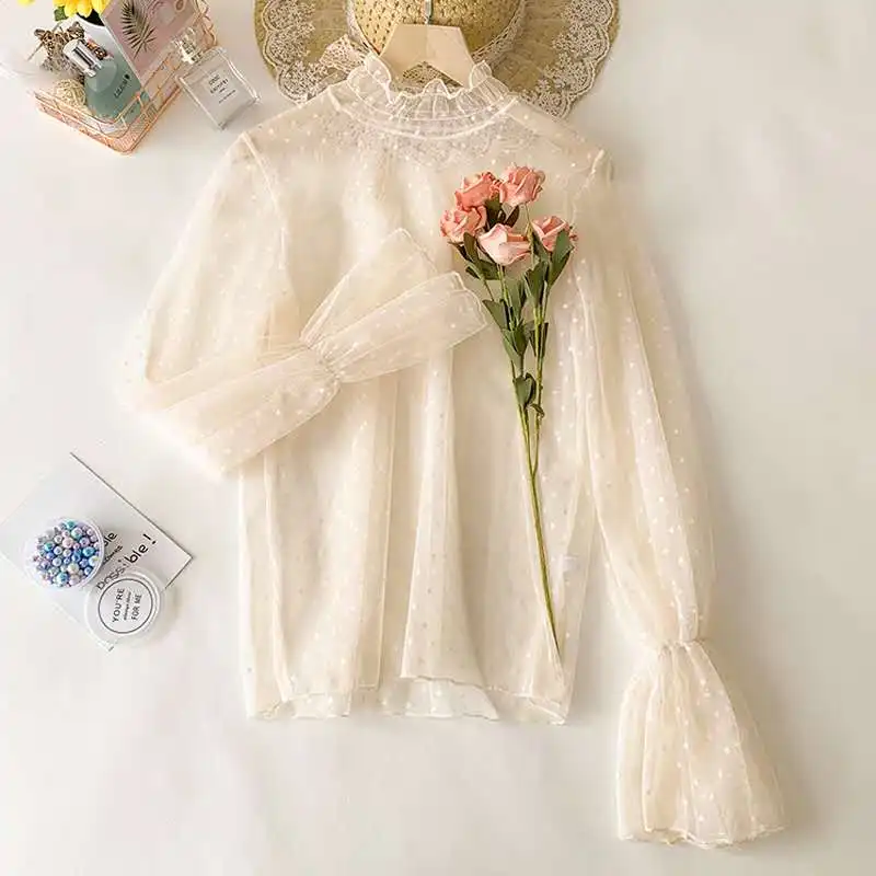 Promotion Mesh Tops Turtleneck Long Sleeved Tee Bottoming Basic T shirts Vintage T-shirt Women T shirt Gauze Transparent 
Promotion Mesh Tops Turtleneck Long Sleeved Tee Bottoming Basic T shirts Vintage T-shirt Women T shirt Gauze Transparent