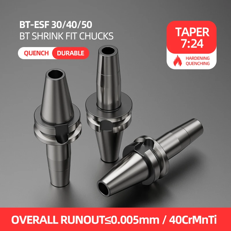 Kilowood BT Shrink Fit Toolholders BT30-ESF03-60 BT30-ESF05-60 BT30-ESF06-80 BT30-ESF10-80 BT40-ESF16-90 BT50-ESF32-110
Kilowood BT Shrink Fit Toolholders BT30-ESF03-60 BT30-ESF05-60 BT30-ESF06-80 BT30-ESF10-80 BT40-ESF16-90 BT50-ESF32-110