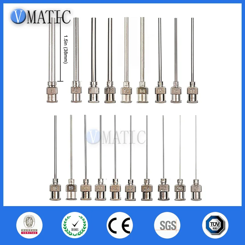 Free Shipping 8G-27G Stainless Steel Dispensing Blunt Needles 1.5'' Length 19Pcs Mix Pack Metal Dispensing Needle 1-1/2 Inch
Free Shipping 8G-27G Stainless Steel Dispensing Blunt Needles 1.5'' Length 19Pcs Mix Pack Metal Dispensing Needle 1-1/2 Inch