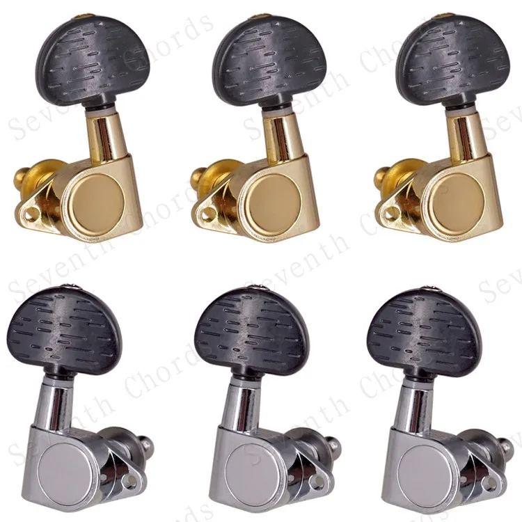 A Set 6 Pcs Big Semicircle Wood Texture Button Right Angle Screw Hole Sealed-gear Guitar String Tuning Peg Tuners Machine Head
A Set 6 Pcs Big Semicircle Wood Texture Button Right Angle Screw Hole Sealed-gear Guitar String Tuning Peg Tuners Machine Head