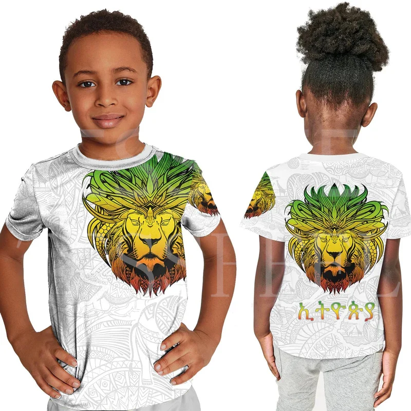 Tessffel Ethiopia Custom Name Kids Size Customize Children Clothing 3DPrint Summer Casual Short Sleeves T-Shirts Streetwear X2
Tessffel Ethiopia Custom Name Kids Size Customize Children Clothing 3DPrint Summer Casual Short Sleeves T-Shirts Streetwear X2