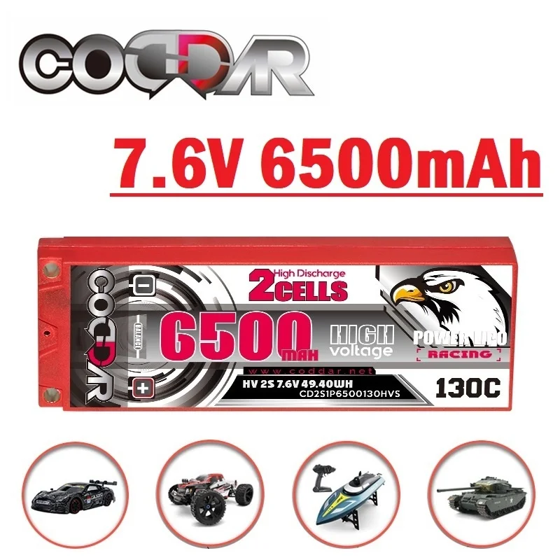 7.6V 6500mAh LiPo Battery for 1:10 1/10 RC Car Four Drive Off-Road Boat Drifting Climbing RC Car rechargeable battery
7.6V 6500mAh LiPo Battery for 1:10 1/10 RC Car Four Drive Off-Road Boat Drifting Climbing RC Car rechargeable battery