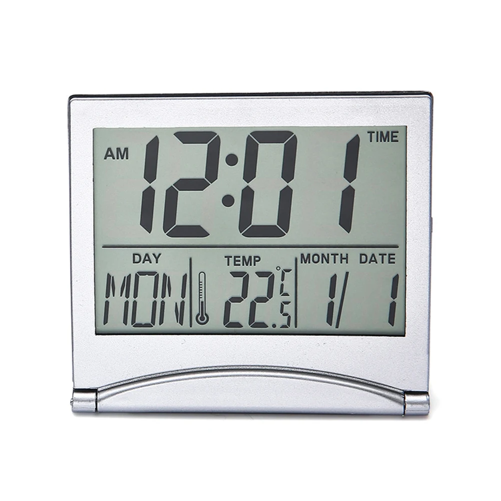 Portable Foldable Travel Alarm Clock Temperature Alarm Snooze Timer Small Digital Calendar Clock Timer for Weekday Mini Clock
Portable Foldable Travel Alarm Clock Temperature Alarm Snooze Timer Small Digital Calendar Clock Timer for Weekday Mini Clock