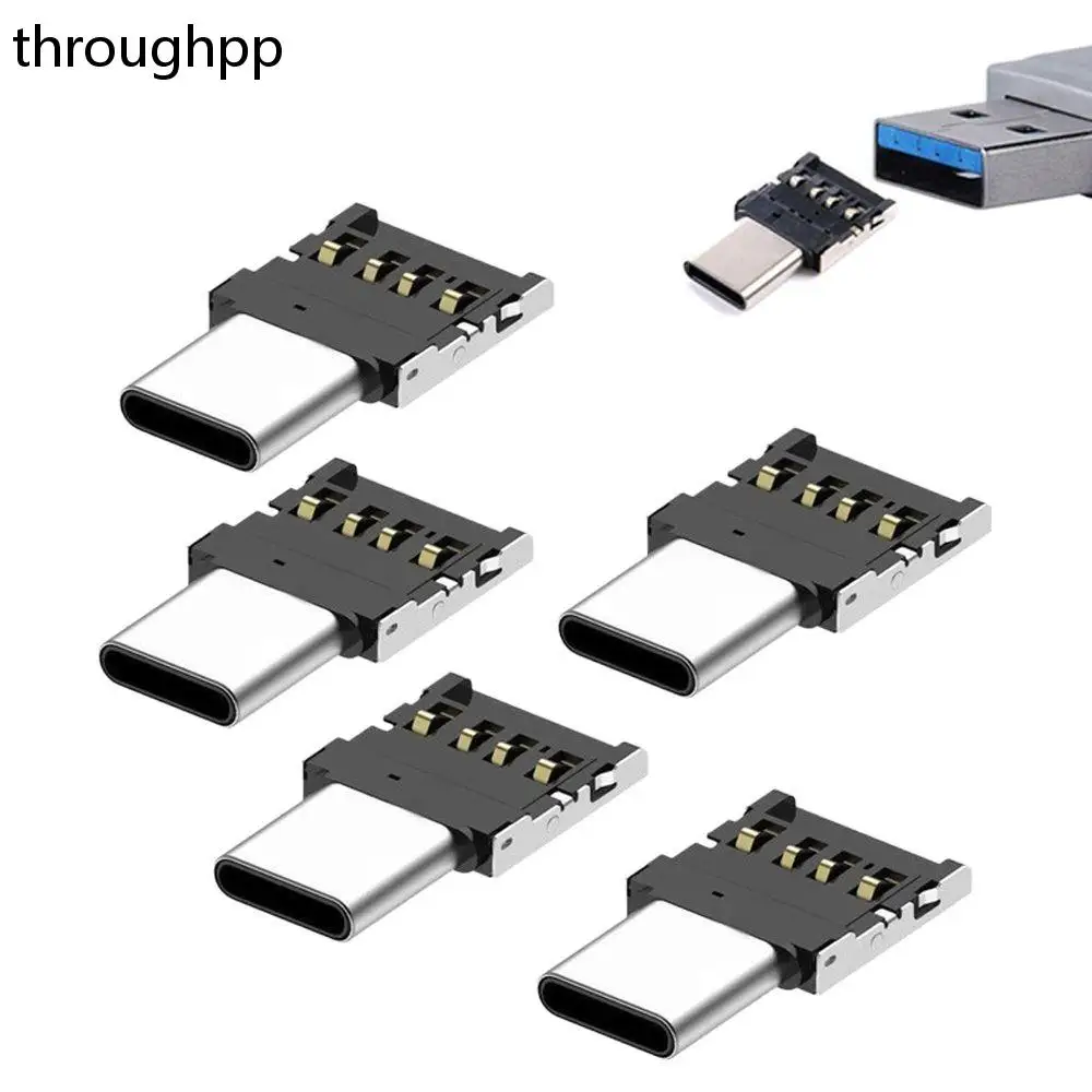 5 PCS Practical Electrical Plugs Mini Durable Type-C USB-C to USB 2.0 OTG Adapter for Cell Phone Tablet 
5 PCS Practical Electrical Plugs Mini Durable Type-C USB-C to USB 2.0 OTG Adapter for Cell Phone Tablet
