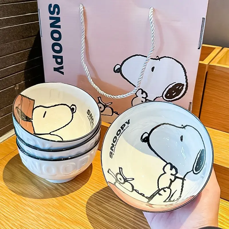 Snoopy анимация периферийные мультяшные керамические чаши для дома новая красивая
