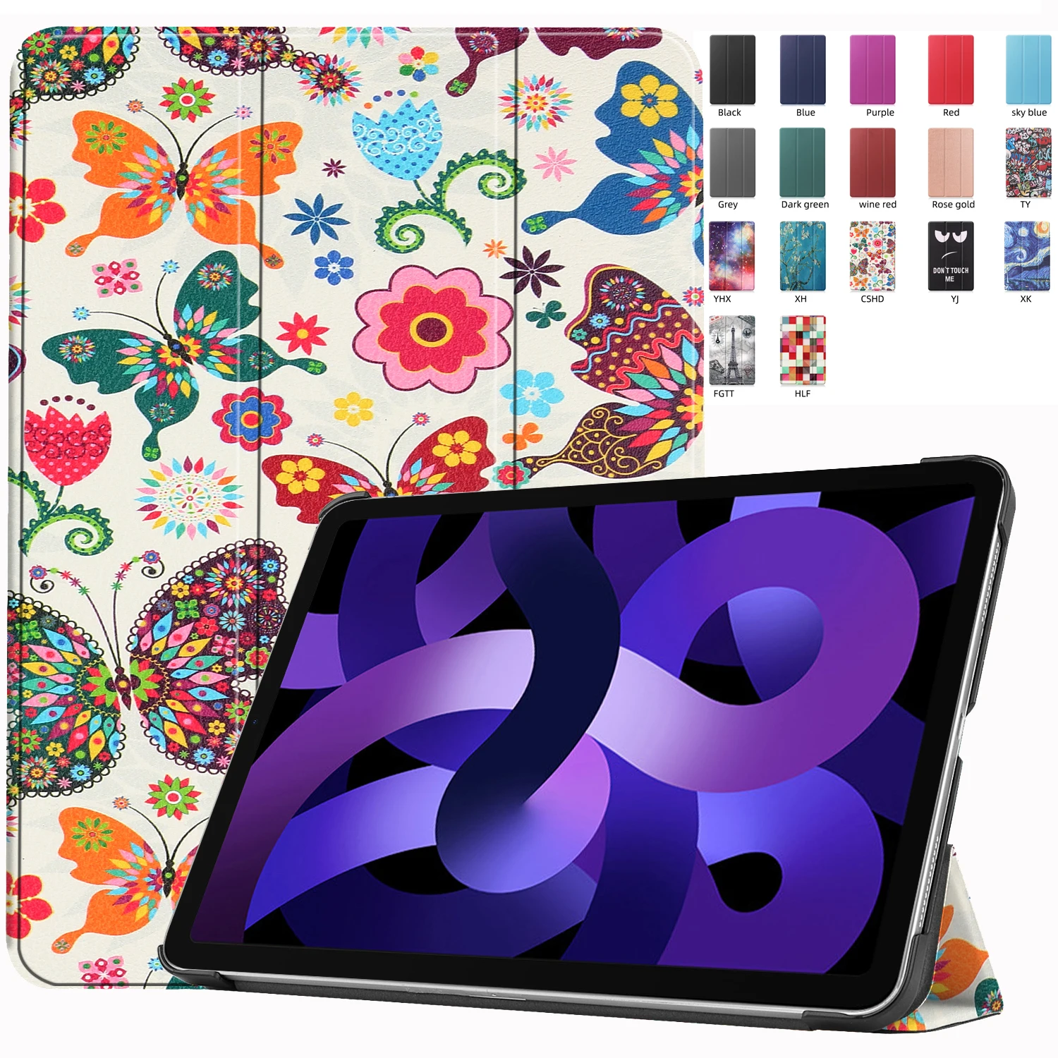 

Tablet Case For Apple iPad Pro 11 2022 2021 2020 2018 Air5 2022 A2588 A2589 Air4 10.9inch Flip Shockproof Kids Tablet Cover
