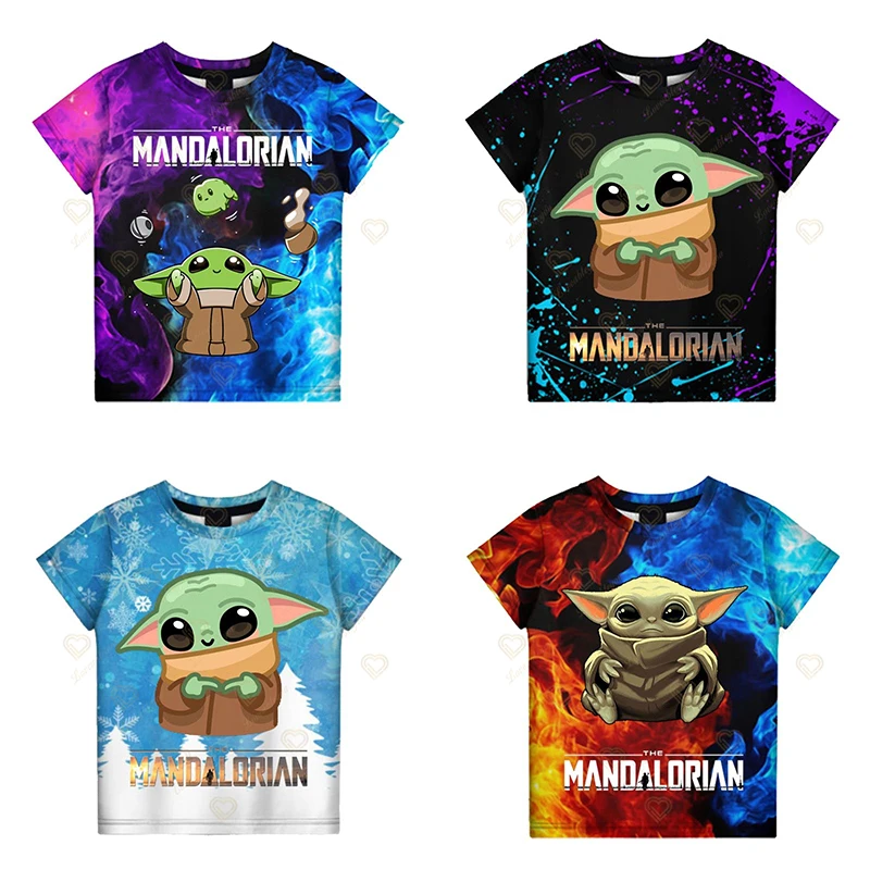 Disney Baby Yoda 2022 New 3D Boys and Girls Short-Sleeved T-shirt Casual Fashion Children's Clothing Top for Kids Birthday
Disney Baby Yoda 2022 New 3D Boys and Girls Short-Sleeved T-shirt Casual Fashion Children's Clothing Top for Kids Birthday