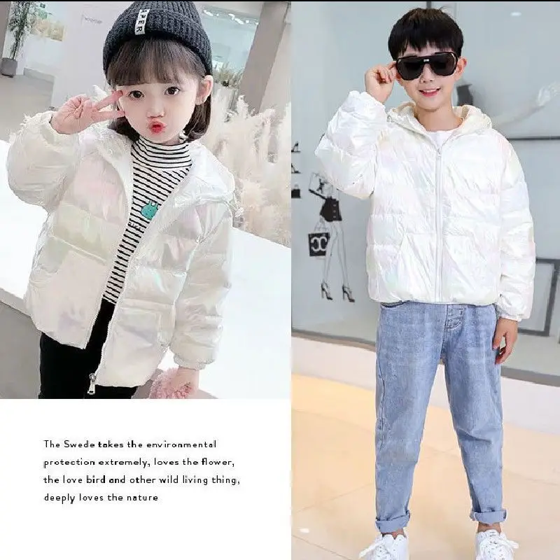 Baby Ultra-light White Duck Down Jacket Girls Spring Autumn Winter Children's Hooded Wash-free Bright Casual Coat Boy Clothes 2
Baby Ultra-light White Duck Down Jacket Girls Spring Autumn Winter Children's Hooded Wash-free Bright Casual Coat Boy Clothes 2