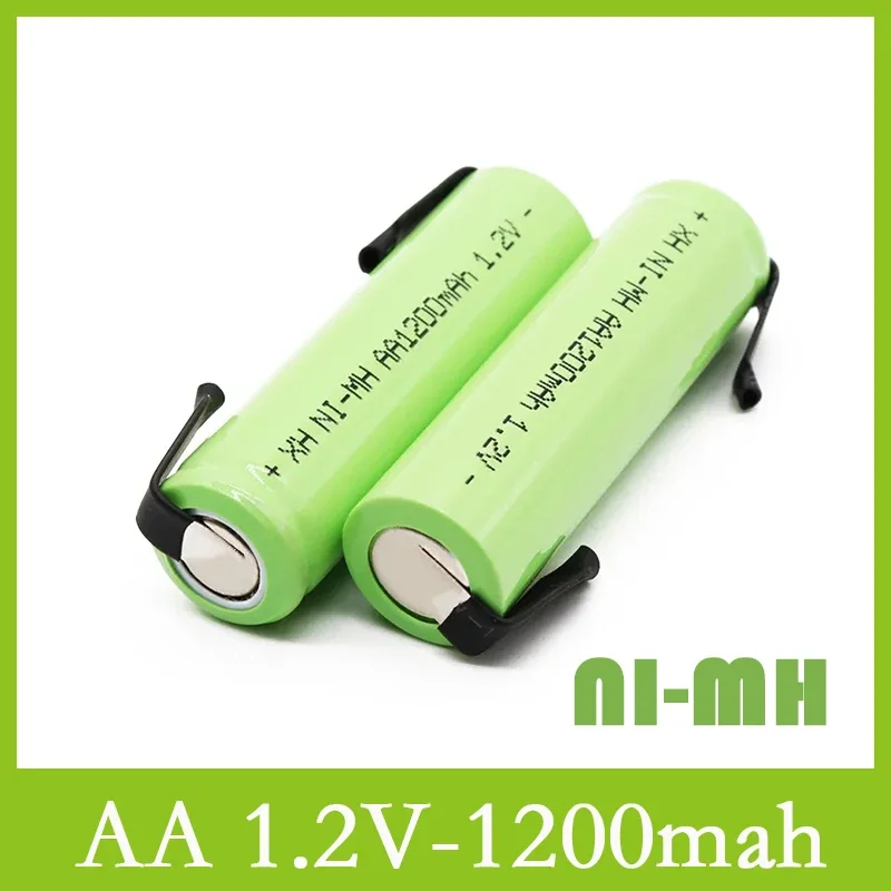 Original Battery 1.2V AA Rechargeable Battery 1.2V, 1200mah, Nickel Hydrogen, with Welding Pins, DIY Electric Toothbrush Shaver
Original Battery 1.2V AA Rechargeable Battery 1.2V, 1200mah, Nickel Hydrogen, with Welding Pins, DIY Electric Toothbrush Shaver
