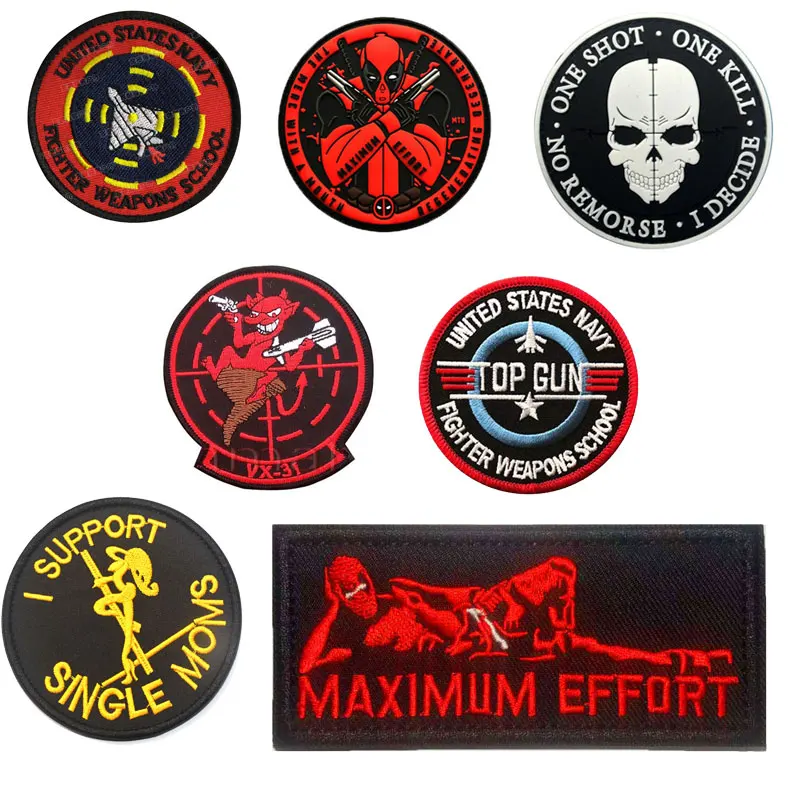 Deadpool Best Effort Military Army Tactical Embroidered HOOK&LOOP Brand Patches for Clothes Tactical clothing Backpack Logo
Deadpool Best Effort Military Army Tactical Embroidered HOOK&LOOP Brand Patches for Clothes Tactical clothing Backpack Logo