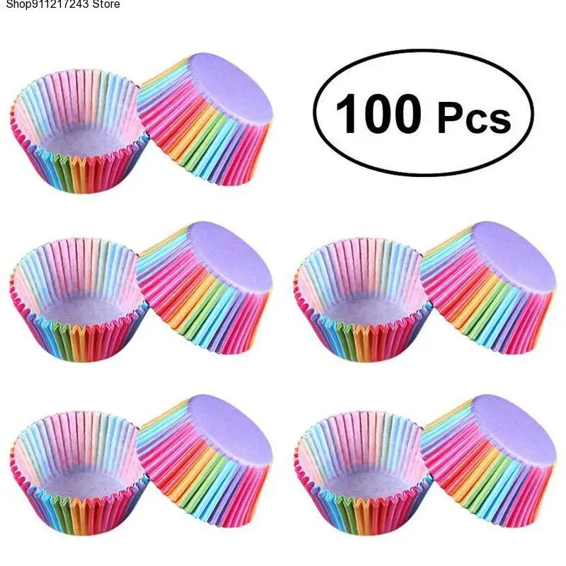 Kitchen Baking 100 Pcs Rainbow Paper Cake Cup Cupcake Paper Muffin Party Tray Bakeware Stands Cupcake Cases Liners Wedding Party
Kitchen Baking 100 Pcs Rainbow Paper Cake Cup Cupcake Paper Muffin Party Tray Bakeware Stands Cupcake Cases Liners Wedding Party