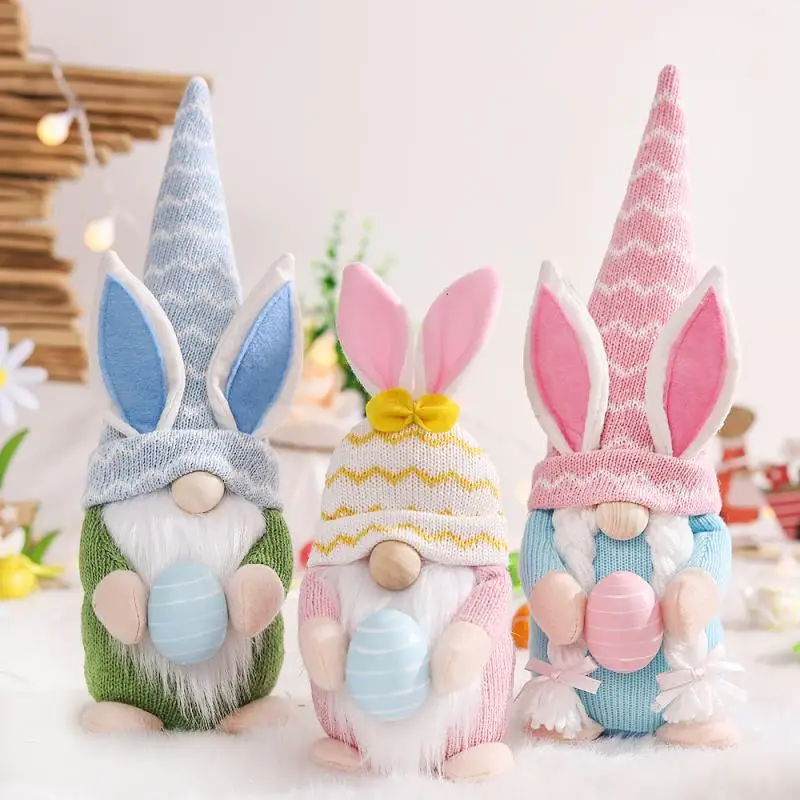 Adorable Easter Ornaments New Faceless Old Man Bunny Holding Eggs Handcrafted Bunny Dwarf Easter Decorations Dwarf Doll
Adorable Easter Ornaments New Faceless Old Man Bunny Holding Eggs Handcrafted Bunny Dwarf Easter Decorations Dwarf Doll