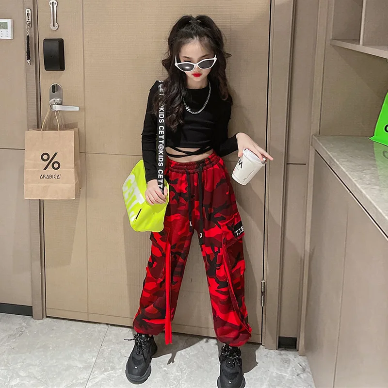 Girls Camouflage Cargo Pants American Retro Hip Hop Trousers for Children Clothing Red Casual Teens Kids Street Sweatpants 12 Y
Girls Camouflage Cargo Pants American Retro Hip Hop Trousers for Children Clothing Red Casual Teens Kids Street Sweatpants 12 Y