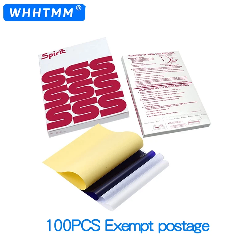 50/100PCS Spirit Master Tattoo Transfer Paper Carbon Thermal Stencil Tattoo Paper Copy Paper Tracing Paper For Tattoo Supplies
50/100PCS Spirit Master Tattoo Transfer Paper Carbon Thermal Stencil Tattoo Paper Copy Paper Tracing Paper For Tattoo Supplies