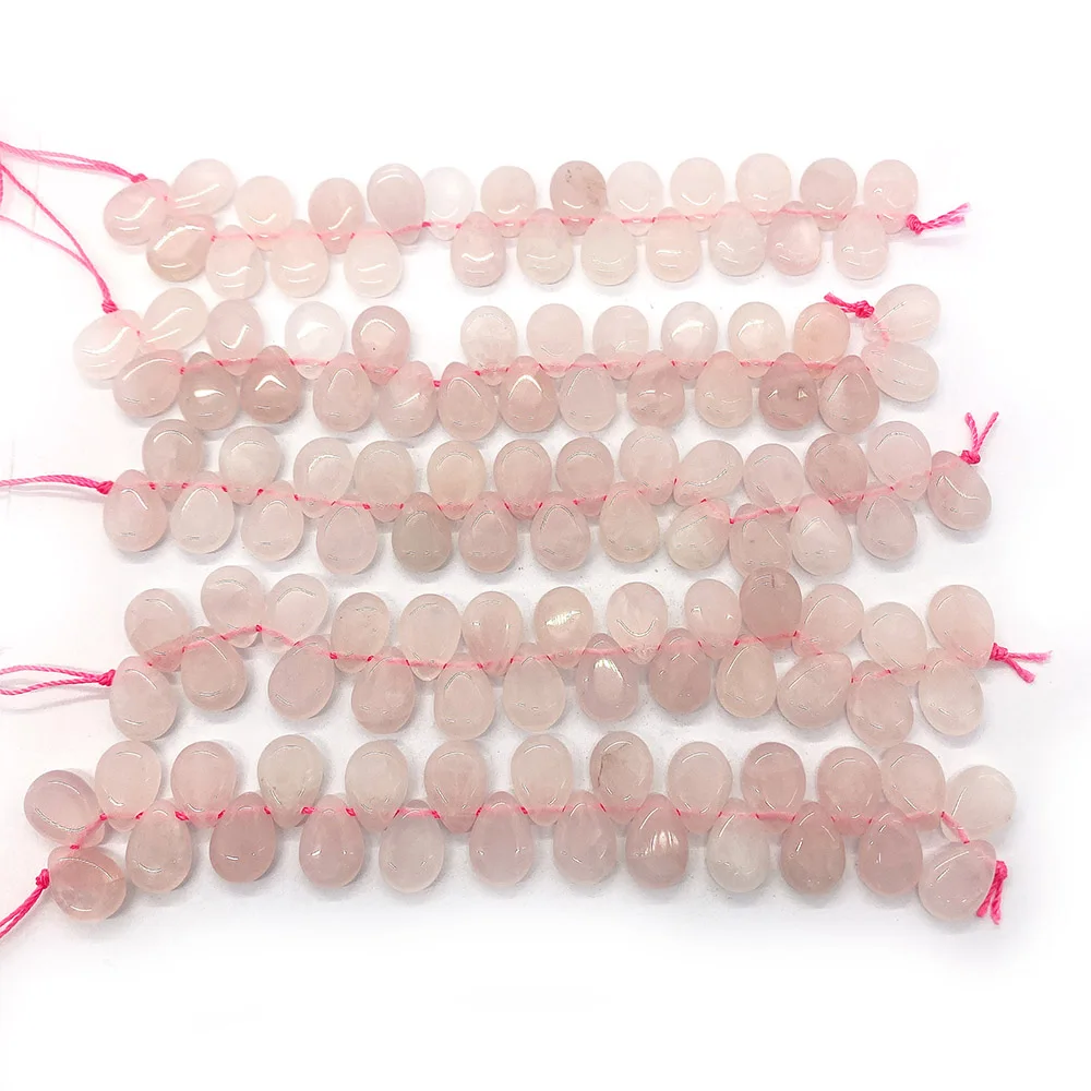 Natural Pink Rose Quartz Crystal Drop Shape Flat Loose Spaced Beads Heart Chakra Healing Reiki Gift for Jewelry Necklace Making
Natural Pink Rose Quartz Crystal Drop Shape Flat Loose Spaced Beads Heart Chakra Healing Reiki Gift for Jewelry Necklace Making
