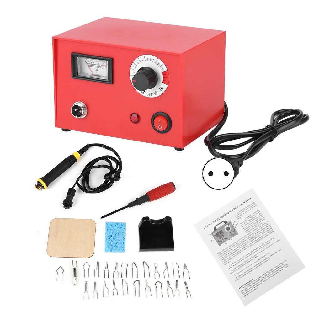 50W Pyrography Pen Machine Kit Set Wood Crafts Burning Tools (UK 220V) Wood Wood Wood
50W Pyrography Pen Machine Kit Set Wood Crafts Burning Tools (UK 220V) Wood Wood Wood