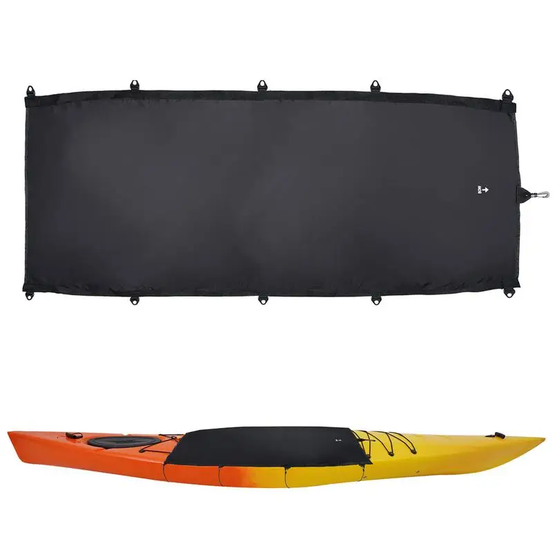 

Kayak Storage Cover Waterproof Cockpit Covers Protects From Sun Rain And Snow Adjustable Kayak Cover For Outdoor Indoor