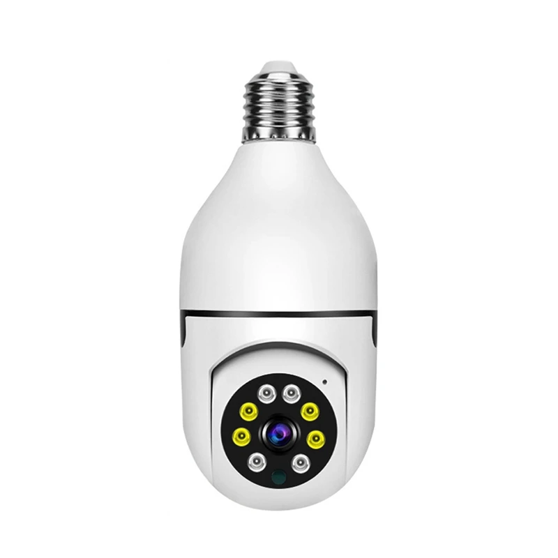 

Лампочка для камеры безопасности, прожектор для камеры безопасности, ночное видение, обнаружение движения, двустороннее аудио, 2,4 ГГц, 5 ГГц