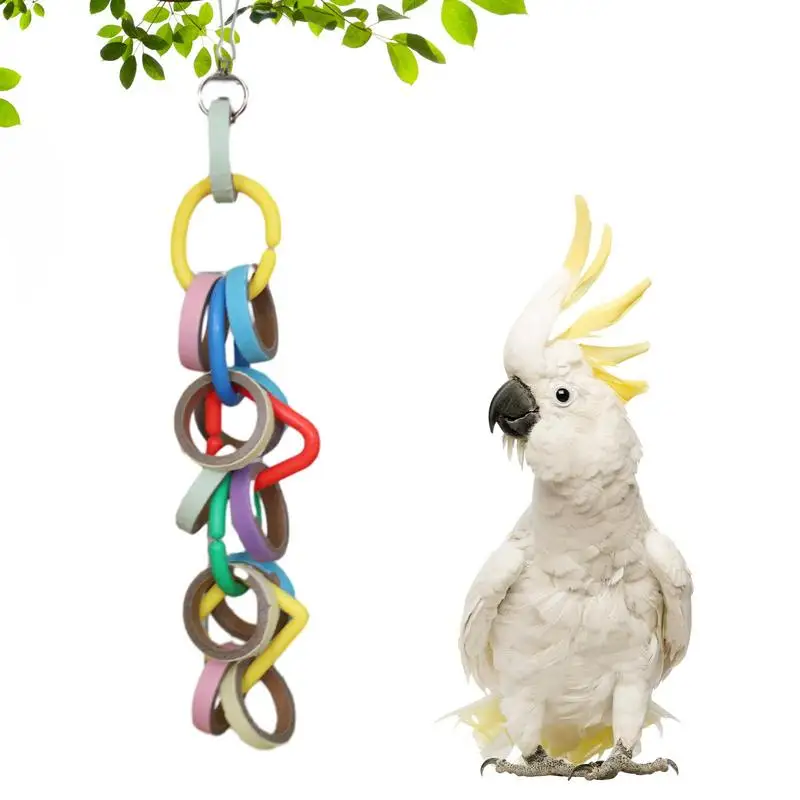 Parrot Toys Colorful Chewing Bird Toys For Parakeets With Metal Hook Multi-Layer Basket Bird Cage Accessories For Rope
Parrot Toys Colorful Chewing Bird Toys For Parakeets With Metal Hook Multi-Layer Basket Bird Cage Accessories For Rope