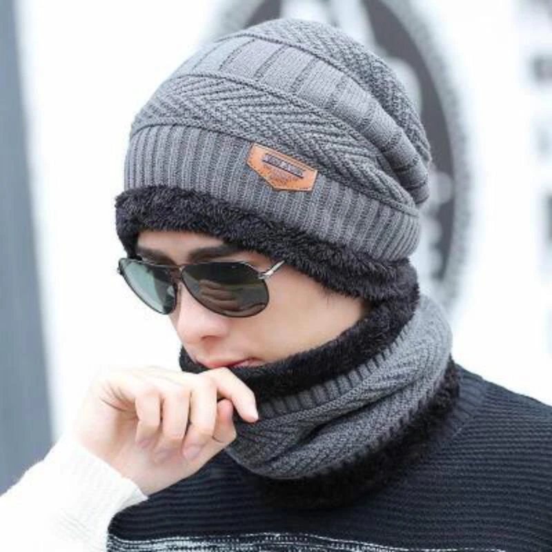 Coral Fleece Winter Hat Beanies Men's Hat Scarf Warm Breathable Cotton Blend Knitted Hat For Boys Letter Double Layers Cap Gorro
Coral Fleece Winter Hat Beanies Men's Hat Scarf Warm Breathable Cotton Blend Knitted Hat For Boys Letter Double Layers Cap Gorro
