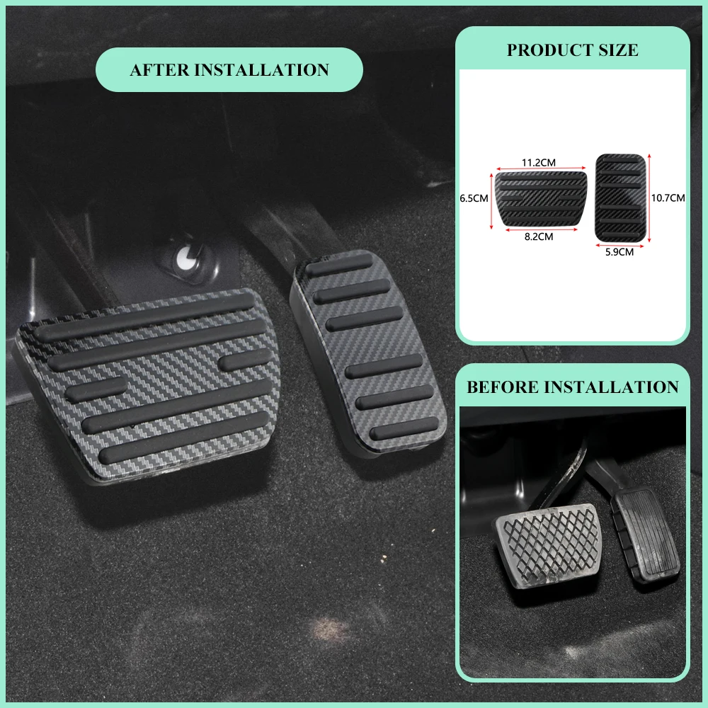 Non-Slip Auto No Drilling Brake and Accelerator Pedal Covers Carbon Fiber Pedal For Honda Accord 9th Civic 10th 2017-2022
Non-Slip Auto No Drilling Brake and Accelerator Pedal Covers Carbon Fiber Pedal For Honda Accord 9th Civic 10th 2017-2022