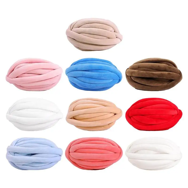 Chunky Knit Yarn | Thick Wool Yarns for Knitting | Crystal Velvet Braid Cotton Thread for DIY Handmade Blanket Pillow Animal Nes
Chunky Knit Yarn | Thick Wool Yarns for Knitting | Crystal Velvet Braid Cotton Thread for DIY Handmade Blanket Pillow Animal Nes