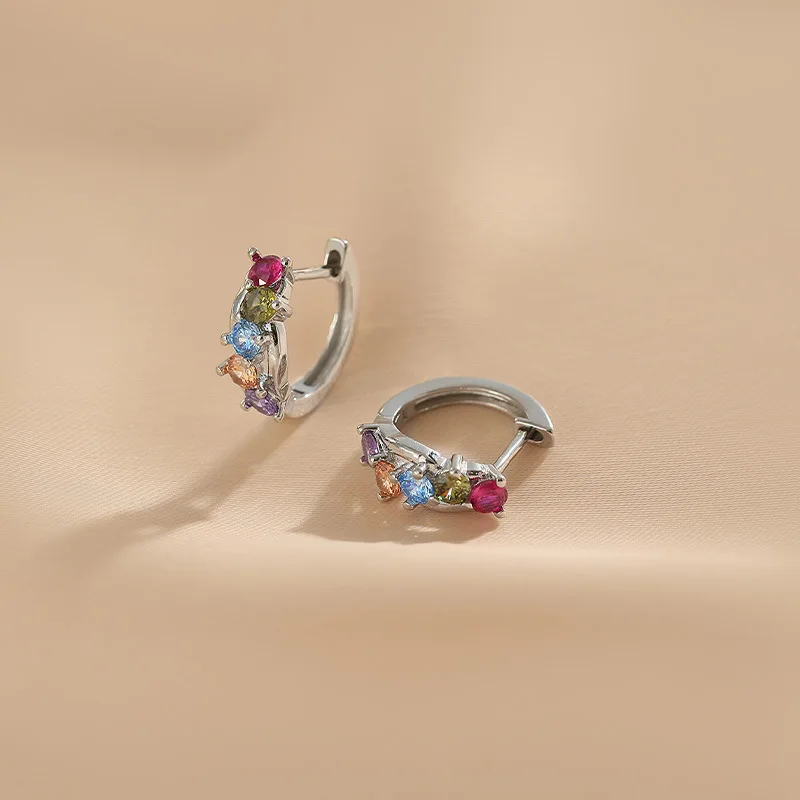 Retro Simple Stylish Colour Circle Women Hoop Earrings Shiny Zircon Exquisite Versatile Female Earring Fashion Jewelry Gifts
Retro Simple Stylish Colour Circle Women Hoop Earrings Shiny Zircon Exquisite Versatile Female Earring Fashion Jewelry Gifts