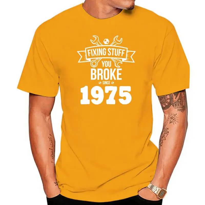 Fixing Stuff Since 1975 T Shirt - Gift For Dad Diy Mechanic Plumber Electrician Unisex Cool Pride T Shirt Men Newtshirt
Fixing Stuff Since 1975 T Shirt - Gift For Dad Diy Mechanic Plumber Electrician Unisex Cool Pride T Shirt Men Newtshirt
