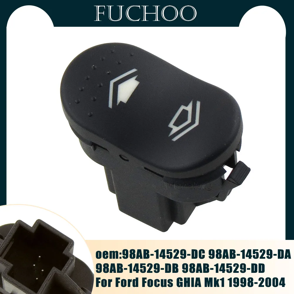 For Ford Focus GHIA Mk1 1998-2004 98AB-14529-DC Car Accessories Window Lifter Switch Passenger Side Electrical Control Switch
For Ford Focus GHIA Mk1 1998-2004 98AB-14529-DC Car Accessories Window Lifter Switch Passenger Side Electrical Control Switch