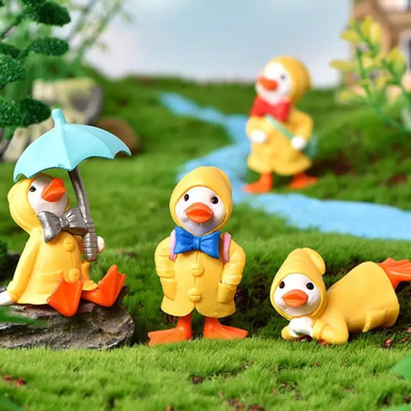 4pcs Raincoat Duck Statue For Patio Lawn Yard Outdoor Decor Resin Duck Sculpture Figurine Home Decoration Crafts Car Ornaments
4pcs Raincoat Duck Statue For Patio Lawn Yard Outdoor Decor Resin Duck Sculpture Figurine Home Decoration Crafts Car Ornaments