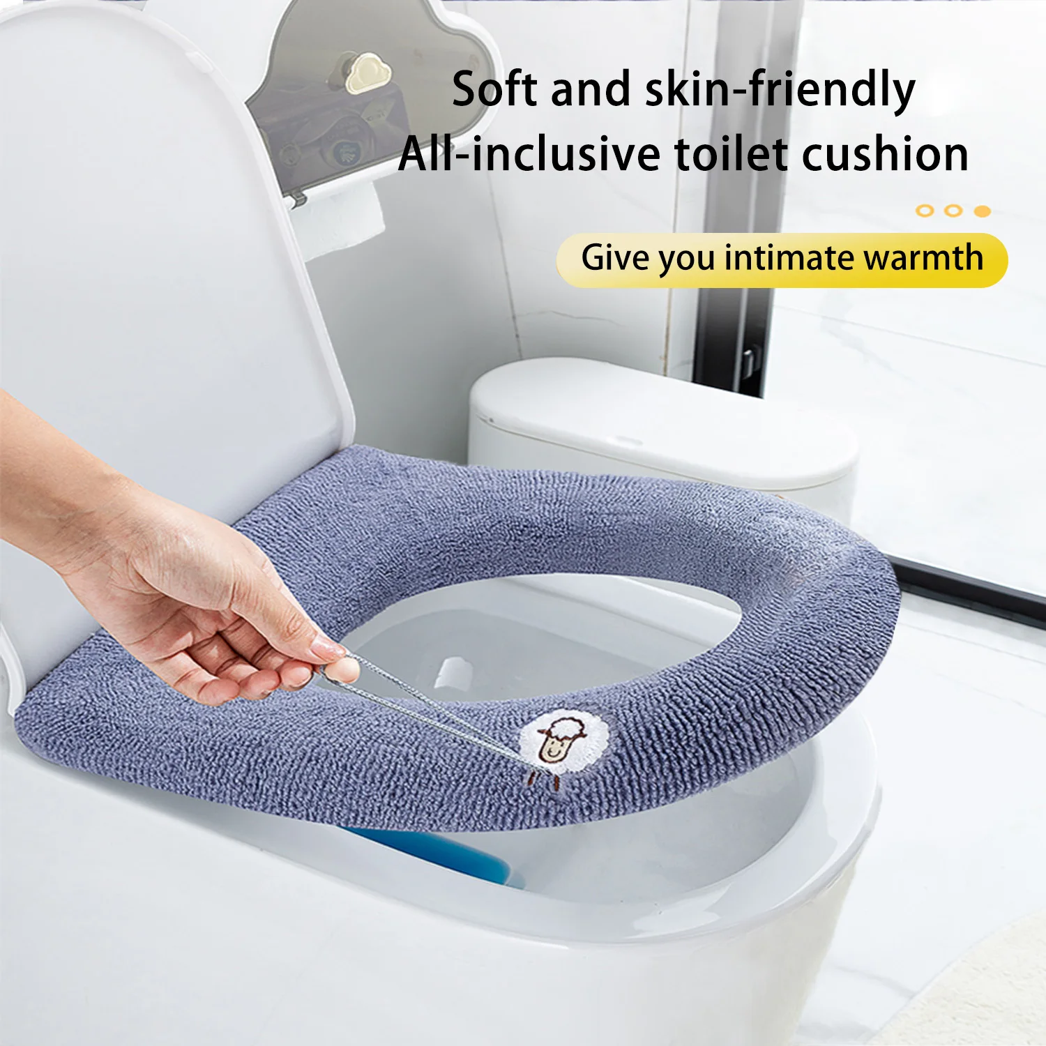 Winter universal toilet thickened seat cover warm pad washable bathroom supplies reusable
Winter universal toilet thickened seat cover warm pad washable bathroom supplies reusable