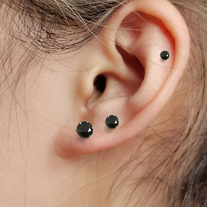 Stud Earrings for Women Men 3/4/5/6/7/8mm Simple Black Stone Crystal Fashionable Punk Hippie Gorgeous Jewelry Accessories Gifts
Stud Earrings for Women Men 3/4/5/6/7/8mm Simple Black Stone Crystal Fashionable Punk Hippie Gorgeous Jewelry Accessories Gifts