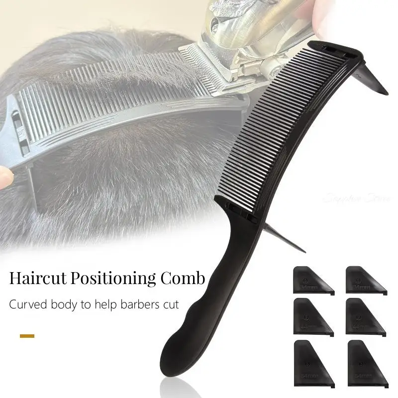 

Professional Barber Hair Cutting Curved Positioning Comb Adjustable S Arc Design Hairdressing Clipper Combs Hairdresser Tools