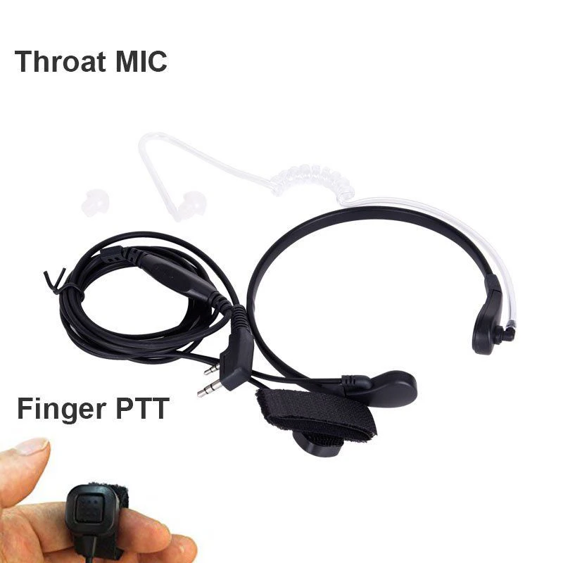 1 Set Throat Mic Walkie-Talkie Headset Transceiver Covert Tube Finger PTT Earpiece For TK TH For BAOFENG Earmuff High Quality
1 Set Throat Mic Walkie-Talkie Headset Transceiver Covert Tube Finger PTT Earpiece For TK TH For BAOFENG Earmuff High Quality