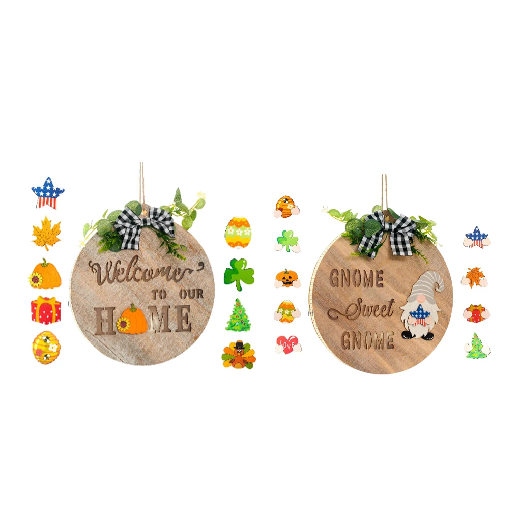 Hanging Sign with 9 Accessories Wood Board Ornament Interchangeable Decorative Door Hanger Wedding Bar Beach Holiday Type1
Hanging Sign with 9 Accessories Wood Board Ornament Interchangeable Decorative Door Hanger Wedding Bar Beach Holiday Type1