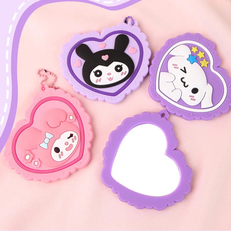 Kawaii Sanrio Kuromi My Melody Cinnamoroll Cartoon Handheld Heart-Shaped Small Mirror Portable Exquisite Cute Pocket Mirror Gift
Kawaii Sanrio Kuromi My Melody Cinnamoroll Cartoon Handheld Heart-Shaped Small Mirror Portable Exquisite Cute Pocket Mirror Gift