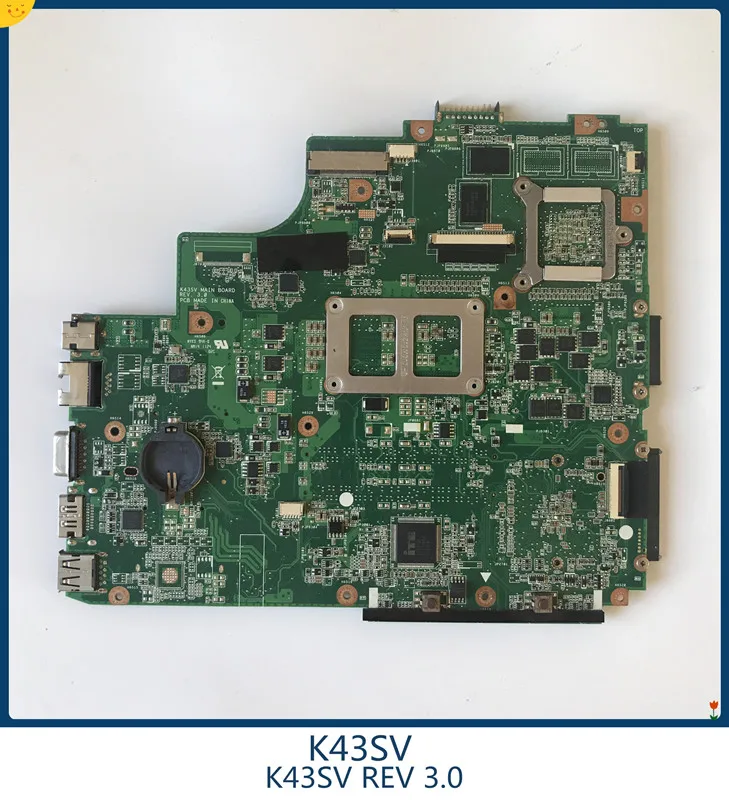 Материнская плата для Asus K43SV K43SJ с GT520M 60-N3VMB1200 REV 3 0 100% полностью протестирована |