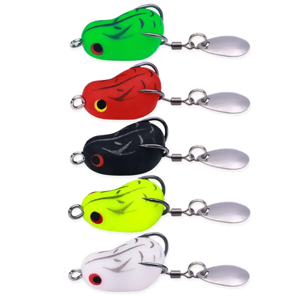 Compact Fishing Bait Sharp Hook Sequin Design Big Eyed Thunder Frog Lure Bait Good Elasticity Artificial Lure Angling Supplies
Compact Fishing Bait Sharp Hook Sequin Design Big Eyed Thunder Frog Lure Bait Good Elasticity Artificial Lure Angling Supplies